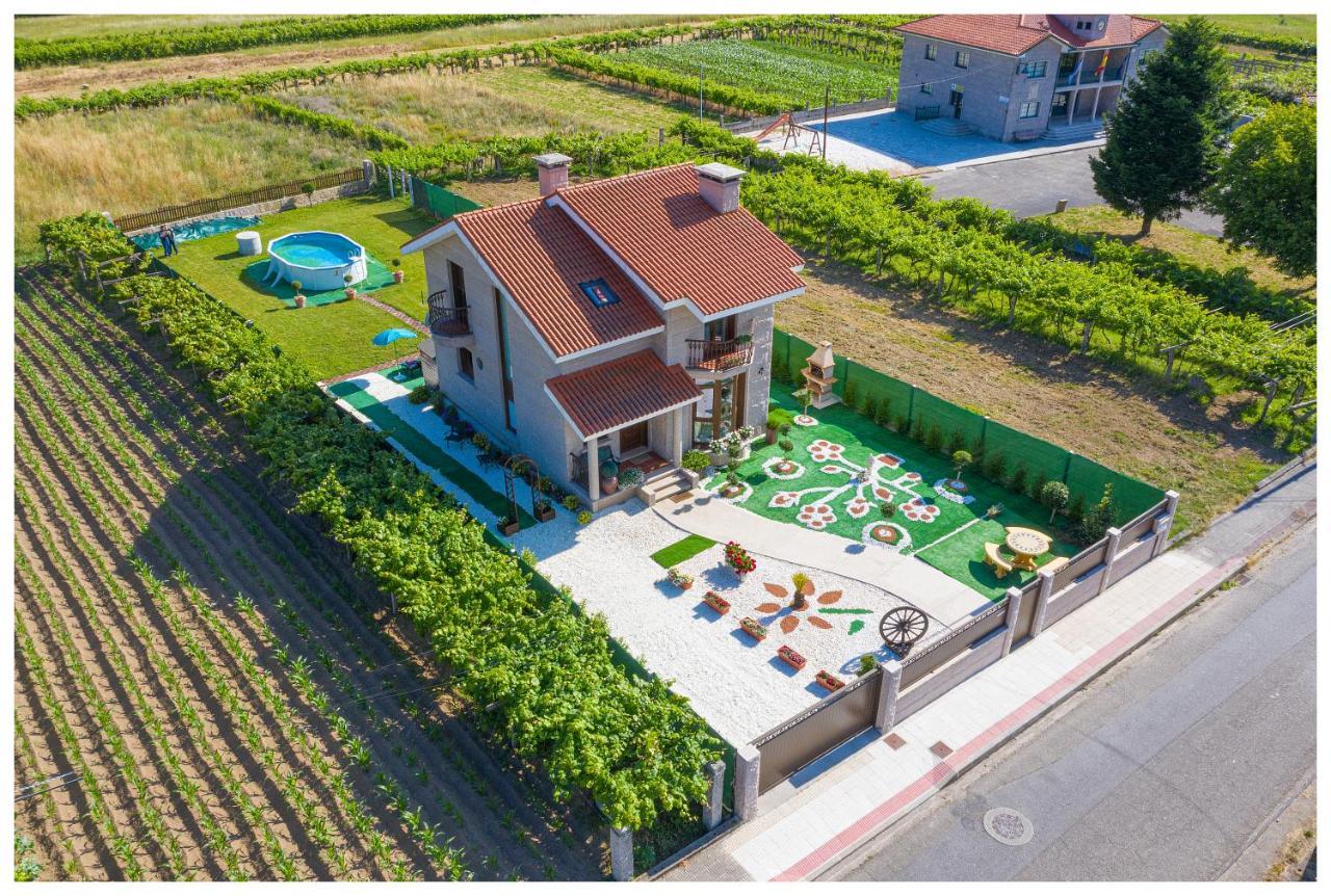 卡尔达斯·德·雷斯Casa Victoria Garden Con Jacuzzi Y Piscina别墅 外观 照片