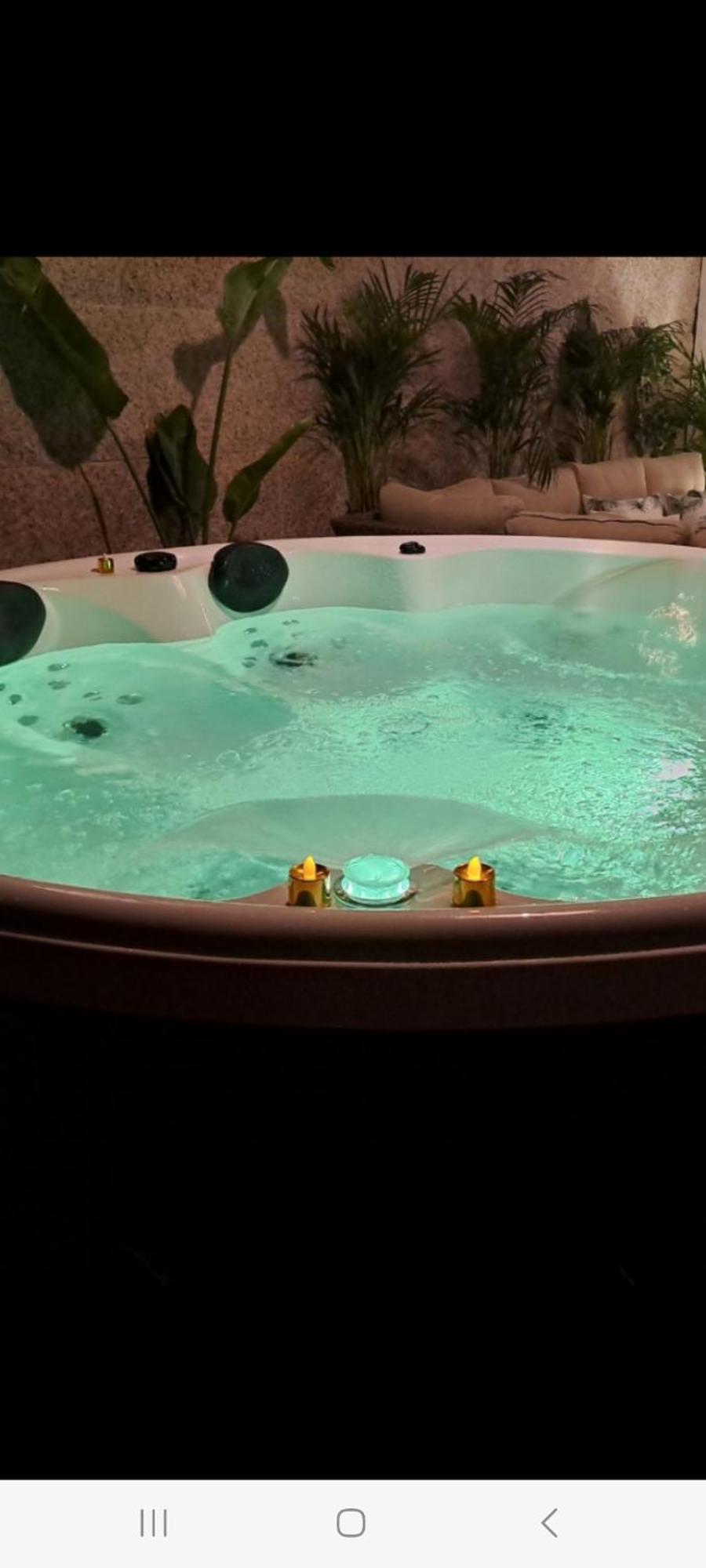 卡尔达斯·德·雷斯Casa Victoria Garden Con Jacuzzi Y Piscina别墅 外观 照片